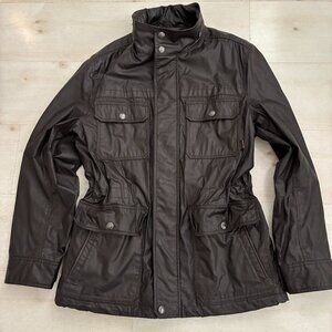 COACH Men's Dark Brown Field Military-Style Utility Jacket Size Large
